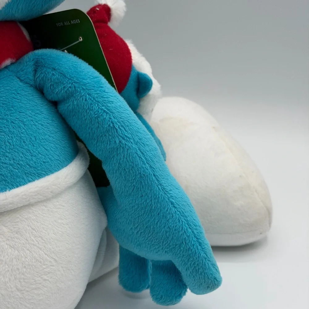 The Smurfs With Finger Pals Holiday Smurf Plush with Santa Hat 2010
